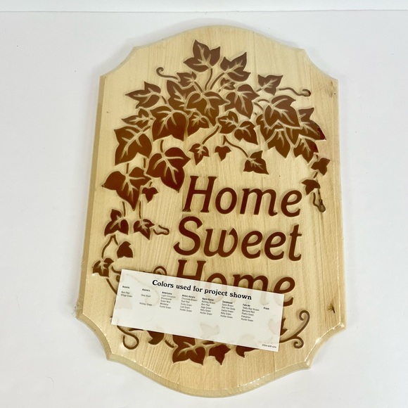 Wood Home Sweet Home DIY Painting Sign For Craft Project - Picture 7 of 7